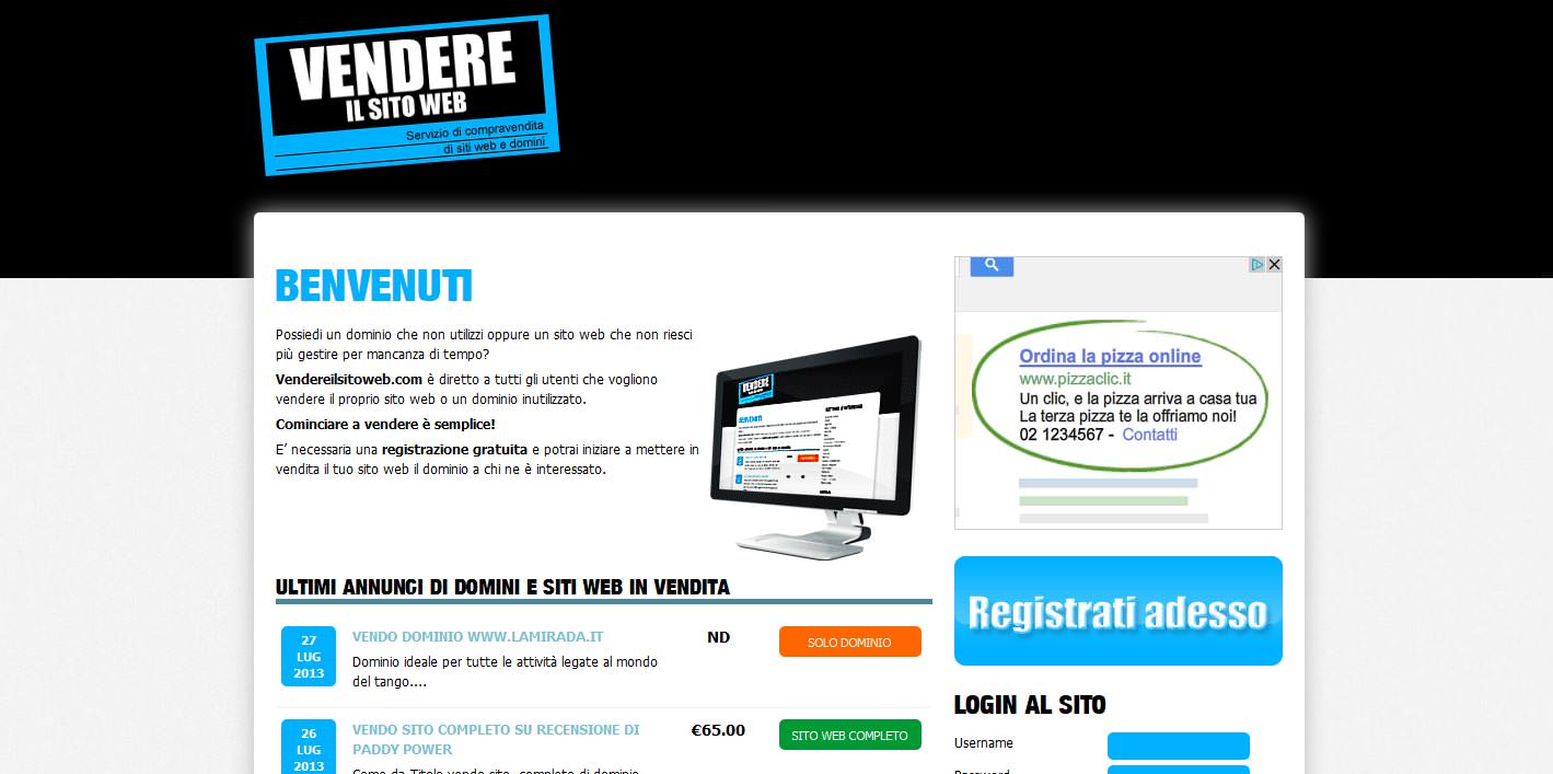 Vendere il proprio sito web o dominio