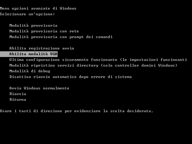 Ripristinare la risoluzione video di Windows XP